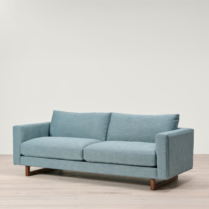 Beam Sofa in Performance Fabric Slate Blue by Younger & Co (90")