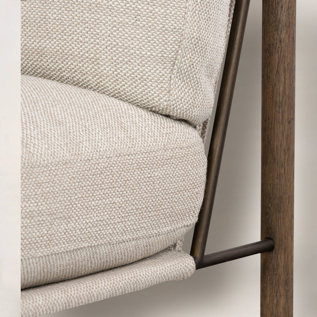 Nashville Chair Upholstered in Performance Fabric Gable Taupe