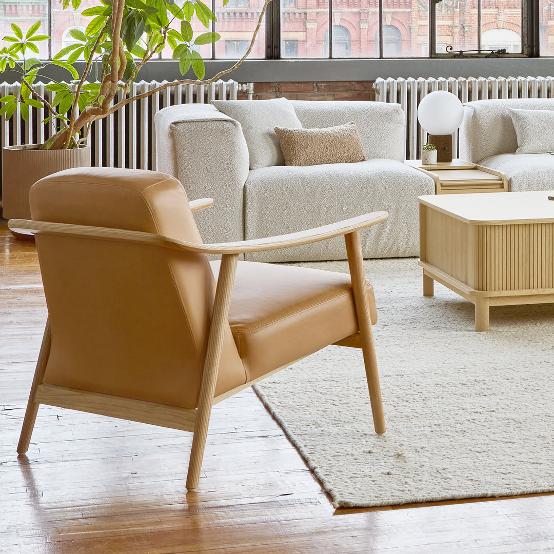 Baltic Chair - Canyon Whiskey Leather Ash Natural