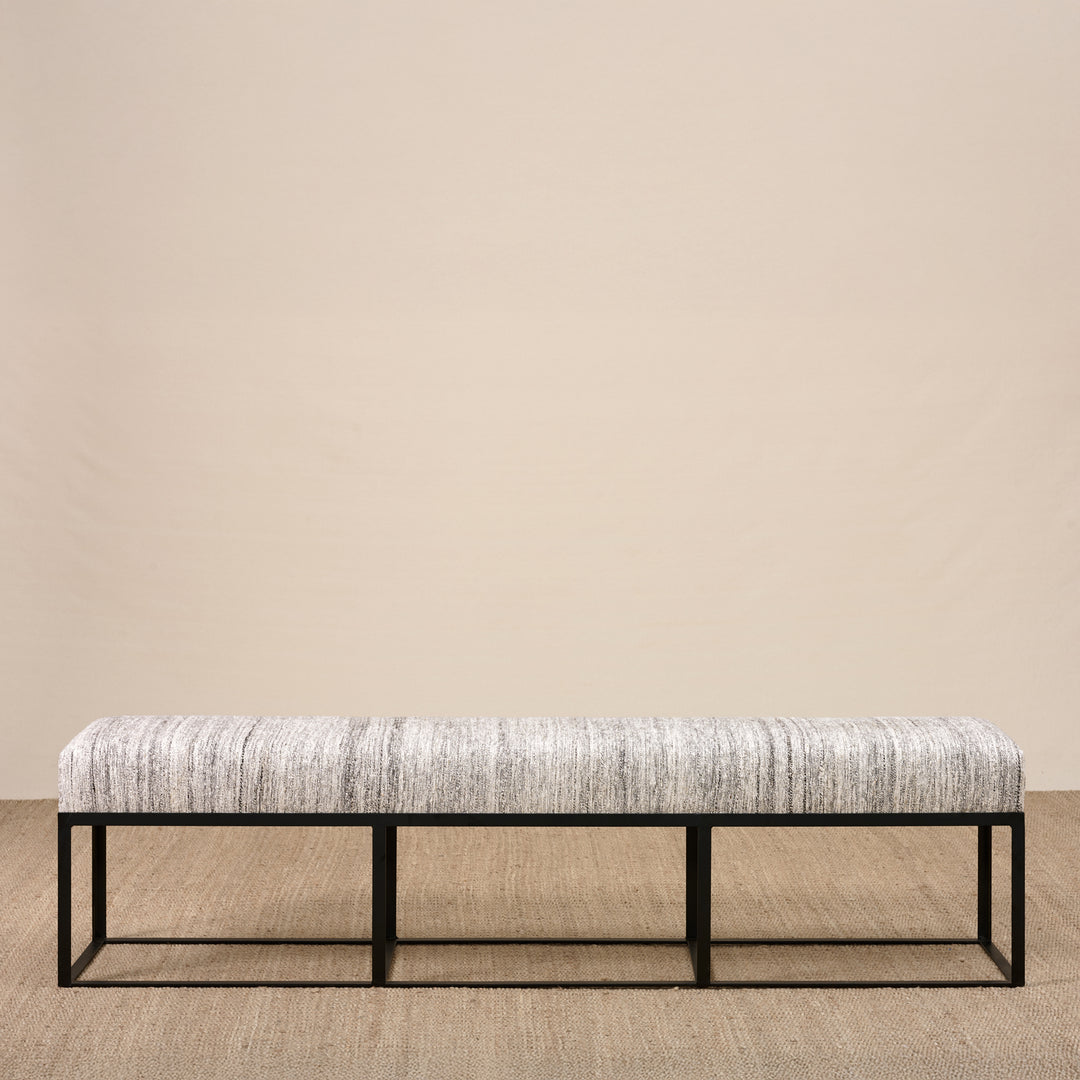 Cruz Bench in One of a Kind Guatemalan Rug By Cisco Home (72")