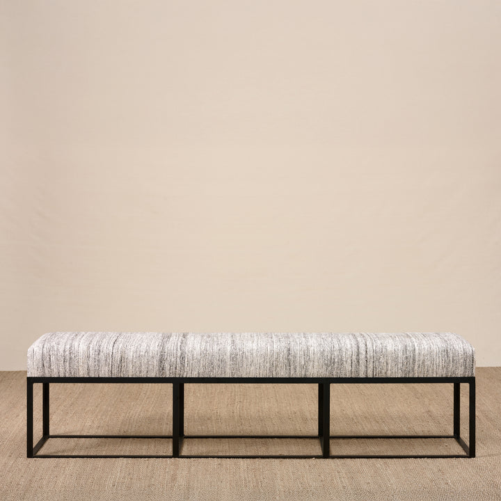 Cruz Bench in One of a Kind Guatemalan Rug By Cisco Home (72")