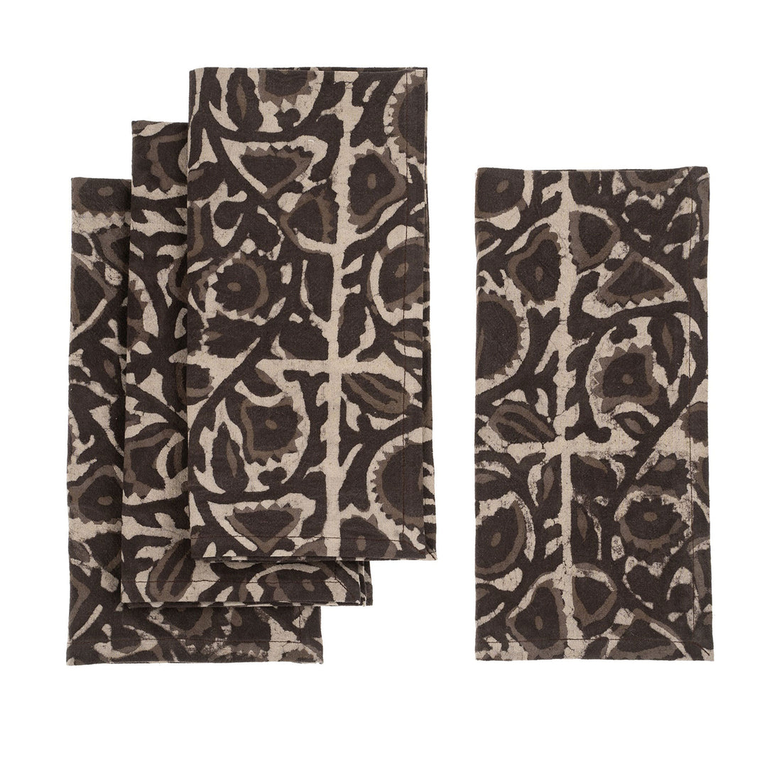 Celeste Block Print Napkins S/4