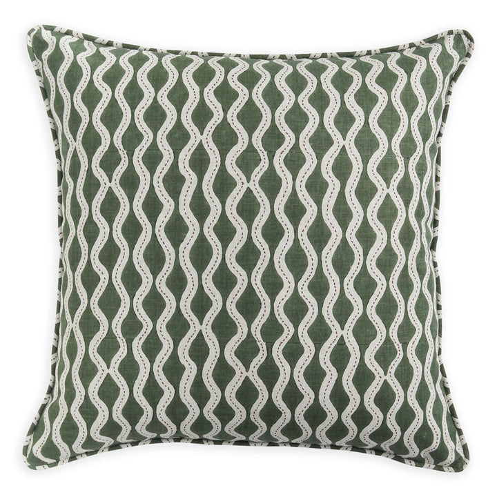 Aravelli Rosewood linen cushion 20x20 w/ Feather Down Inner