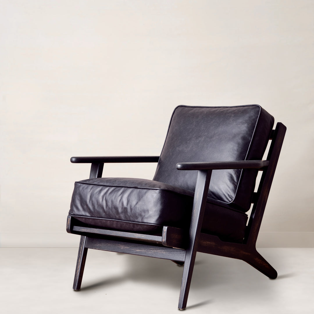 Brooks Lounge Chair in Rialto Ebony