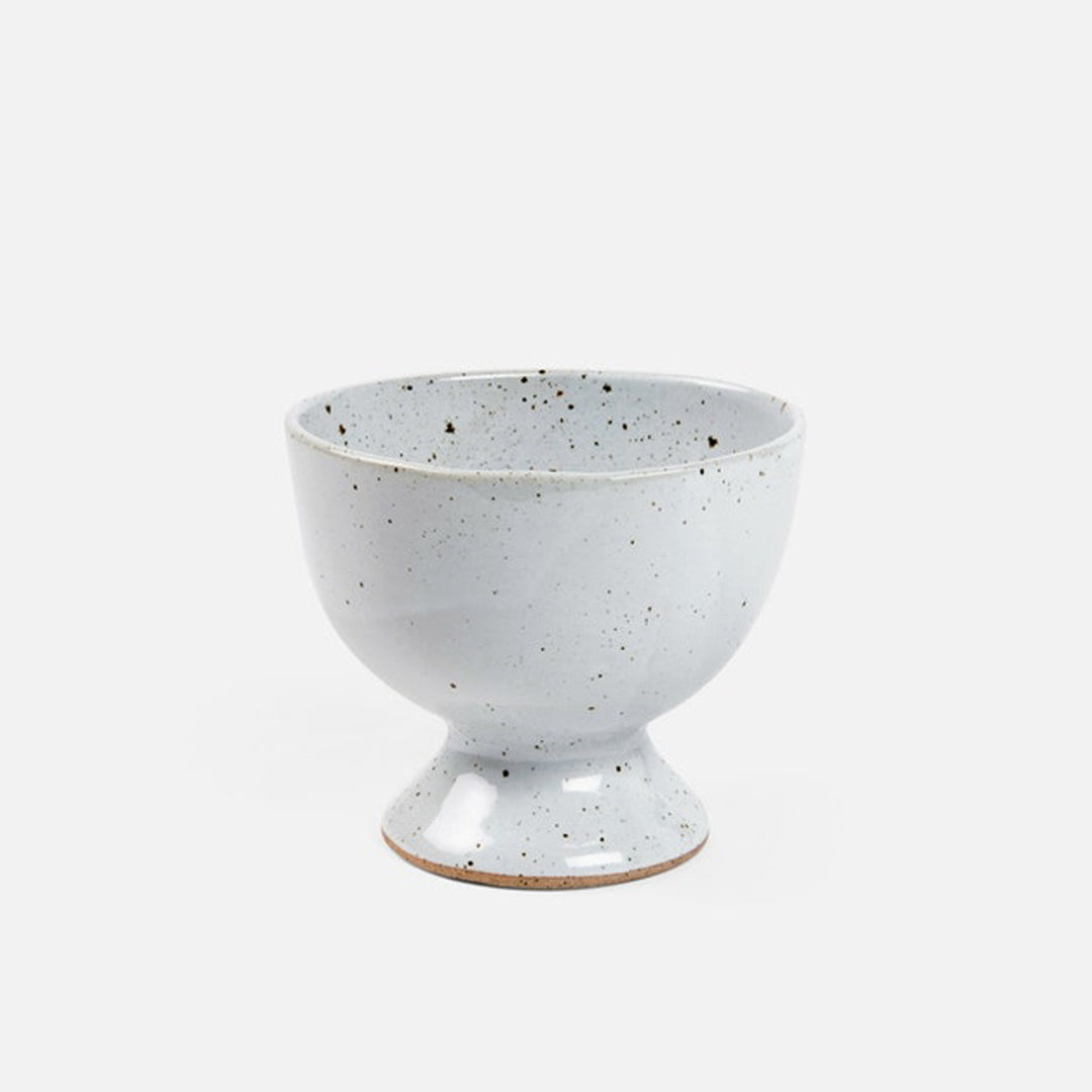 WILSON, White Salt Glaze, Footed Serving Bowl, Stoneware, Small