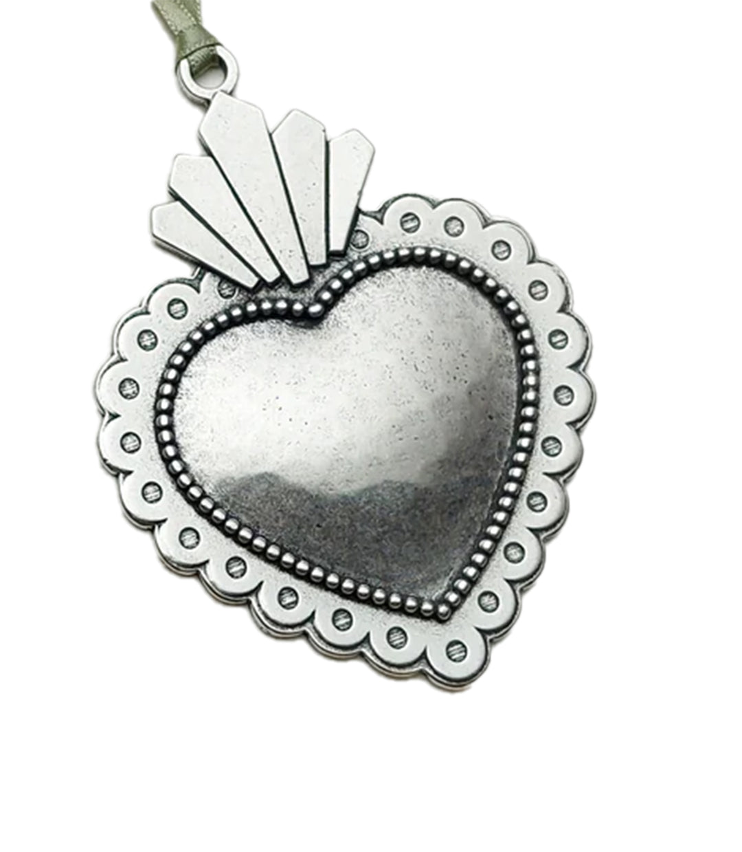 Sacred Heart Pewter Ornament