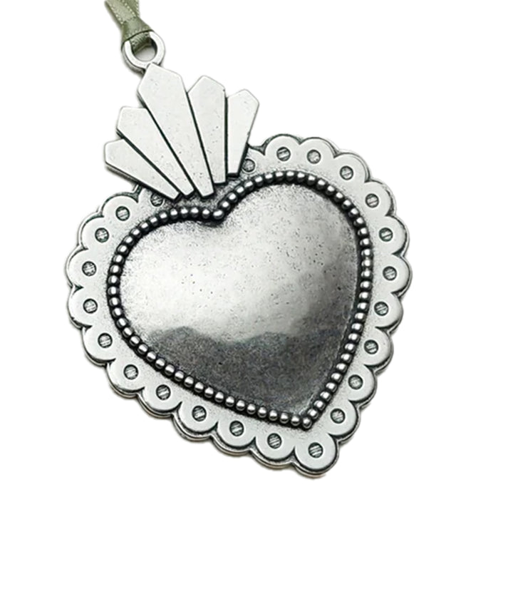 Sacred Heart Pewter Ornament
