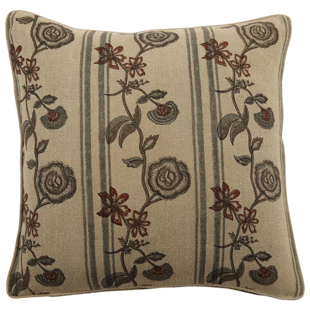 Ora Ruby Solid Linen Pillow w/ Insert 22x22