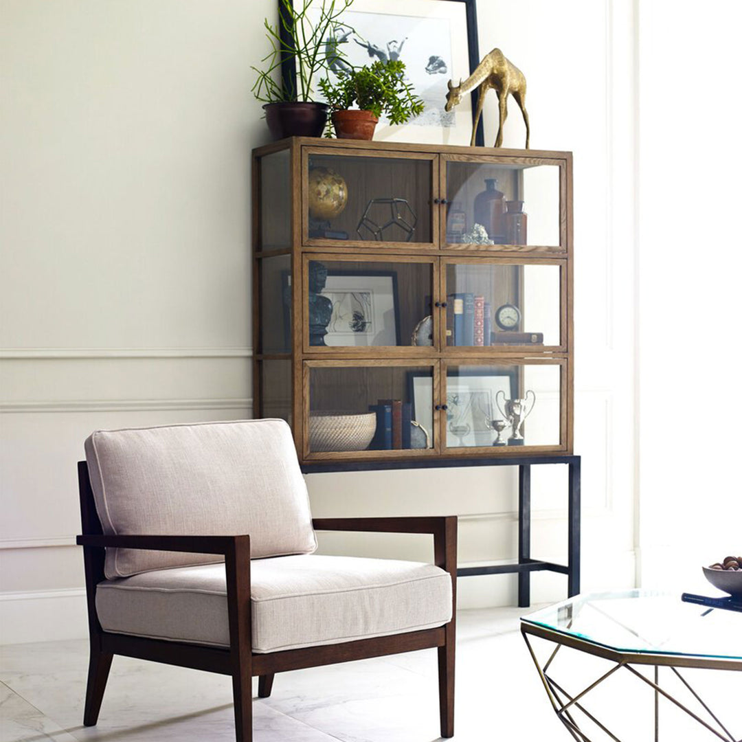 Sutton Curio Cabinet in Drifted Oak