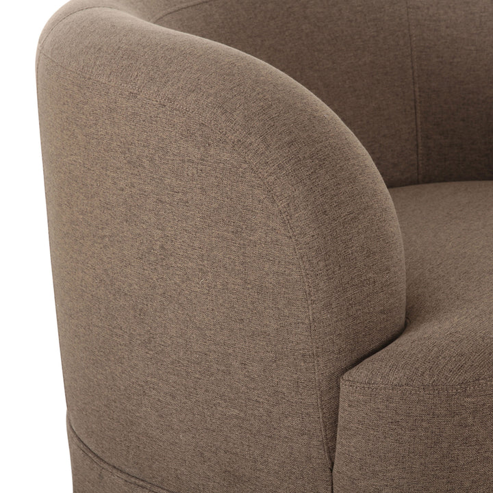 Margot Swivel Chair in Brown