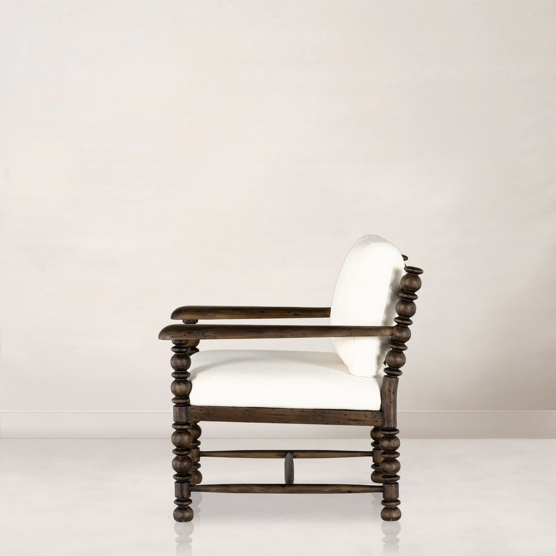 Douglas Chair Upholstered in Performance Fabric Halcyon Ivory