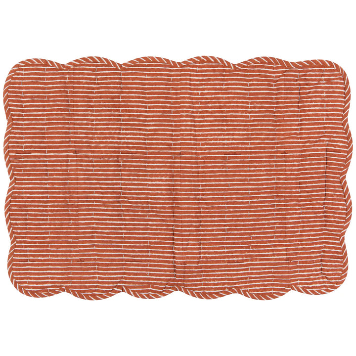 Dahlia Block Print Kantha Placemat