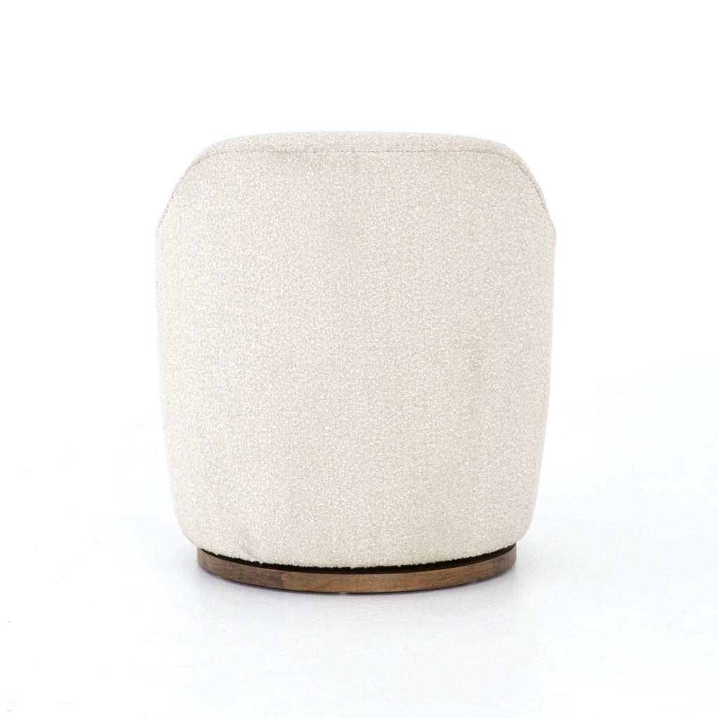 Aria Swivel Chair Upholstered in Performance Knoll Natural