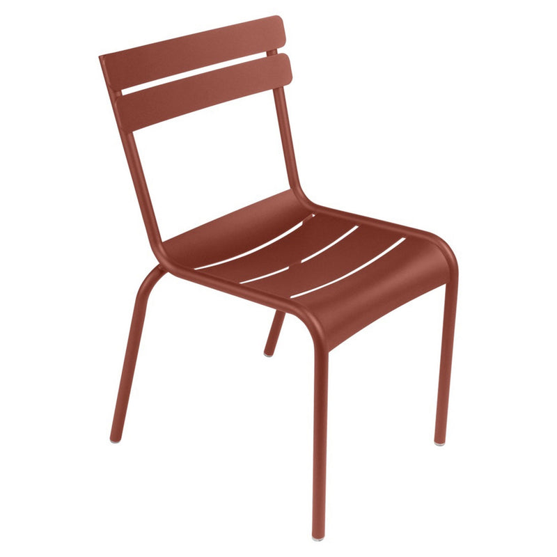 Luxembourg Outdoor Stackable Side Chair in Red Ochre by Fermob