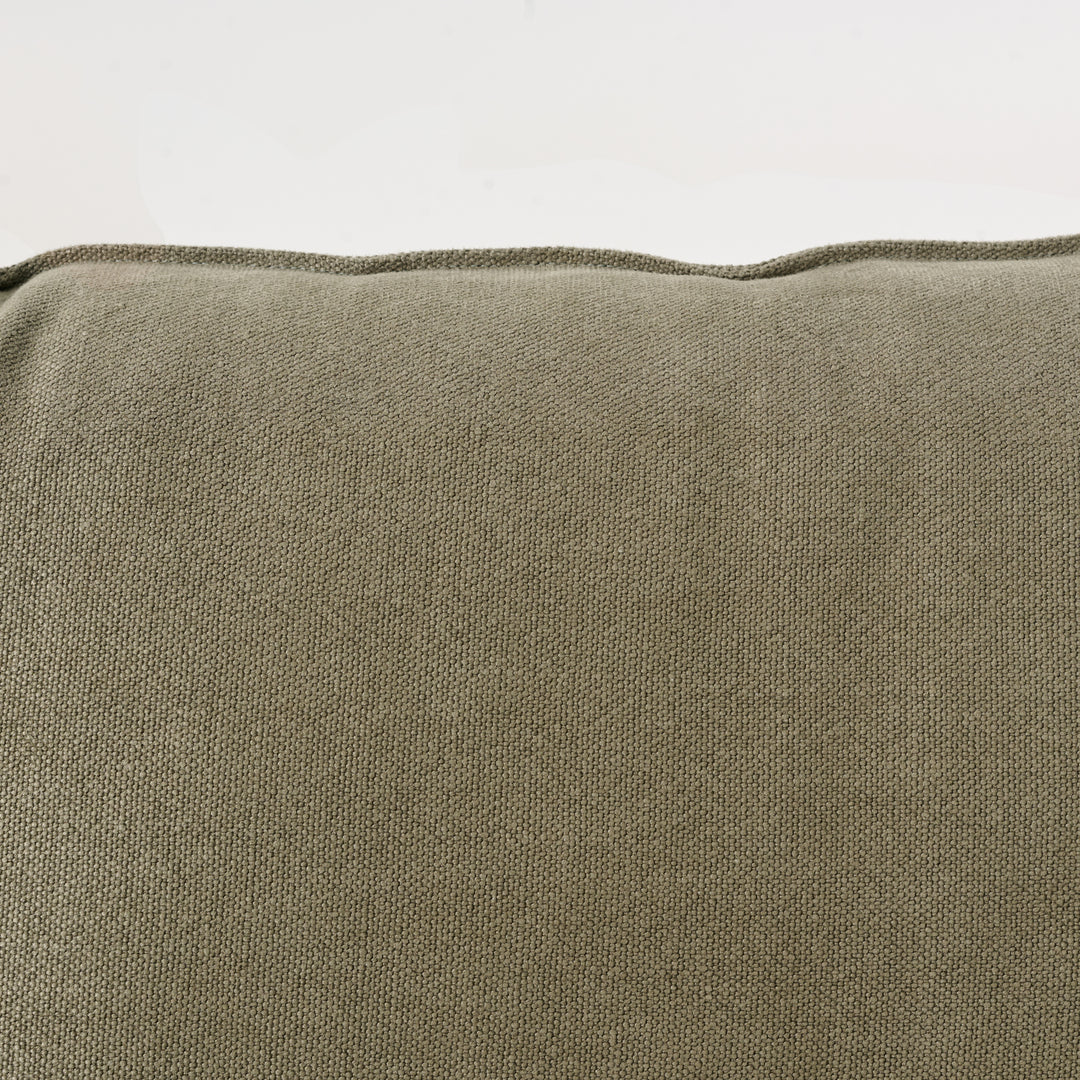 Alana Sofa Slipcovered in Jute Fabric Olive Brown (96")