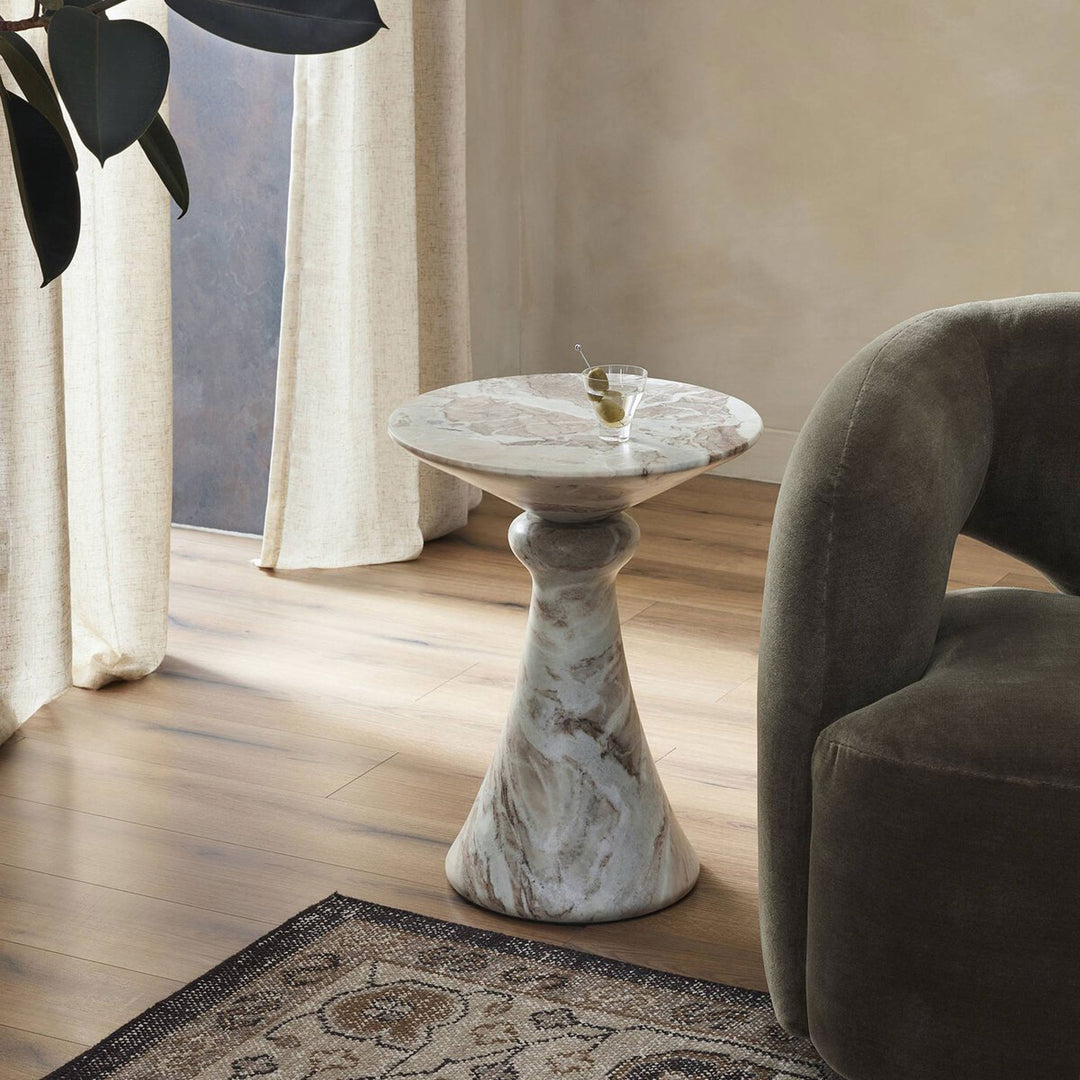 Cali End Table - Sawar Marble