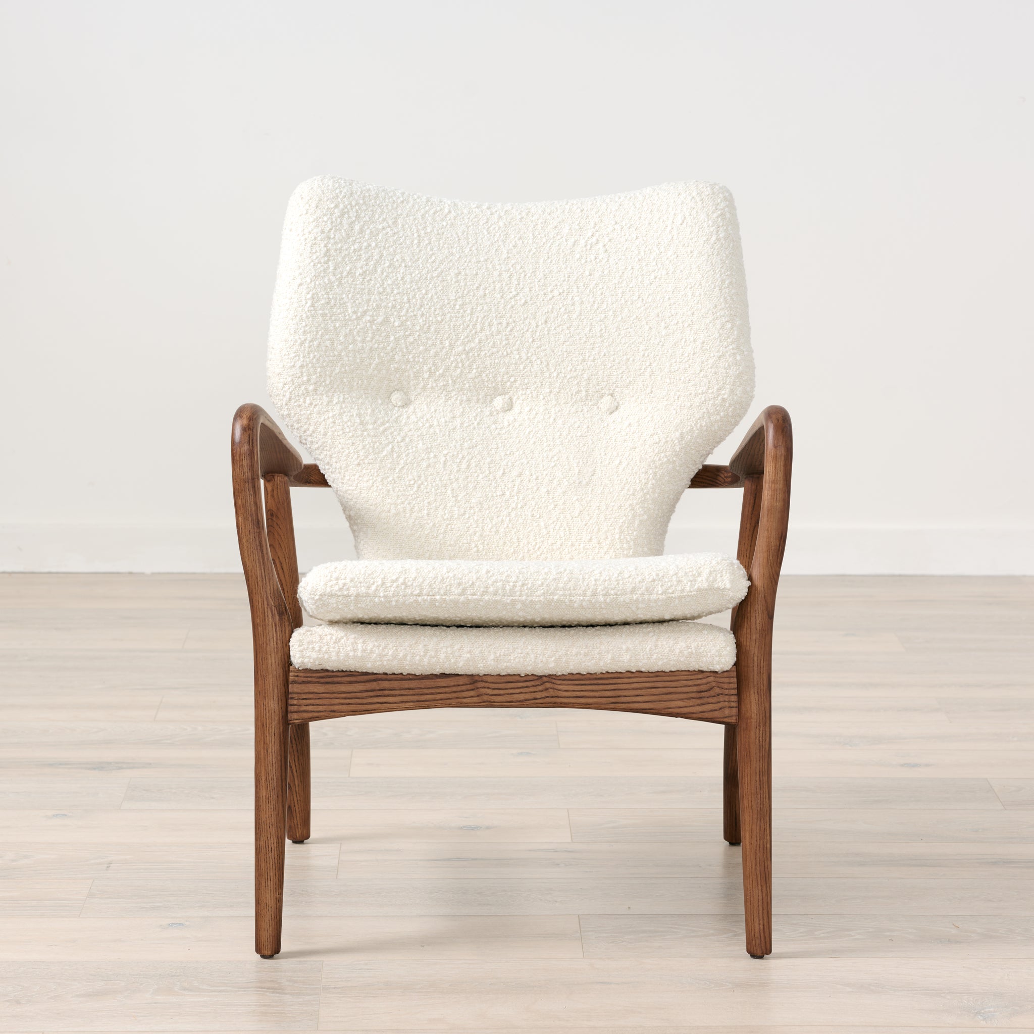 Ileen Lounge Chair In Cream Boucle