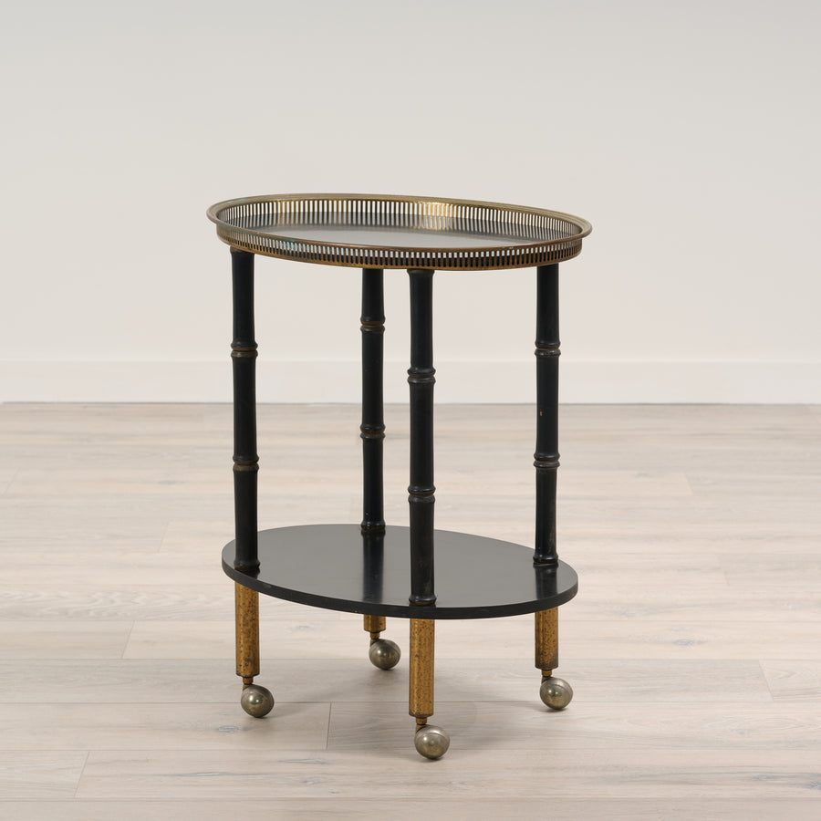 Vintage Oval 1960's Drinks Table