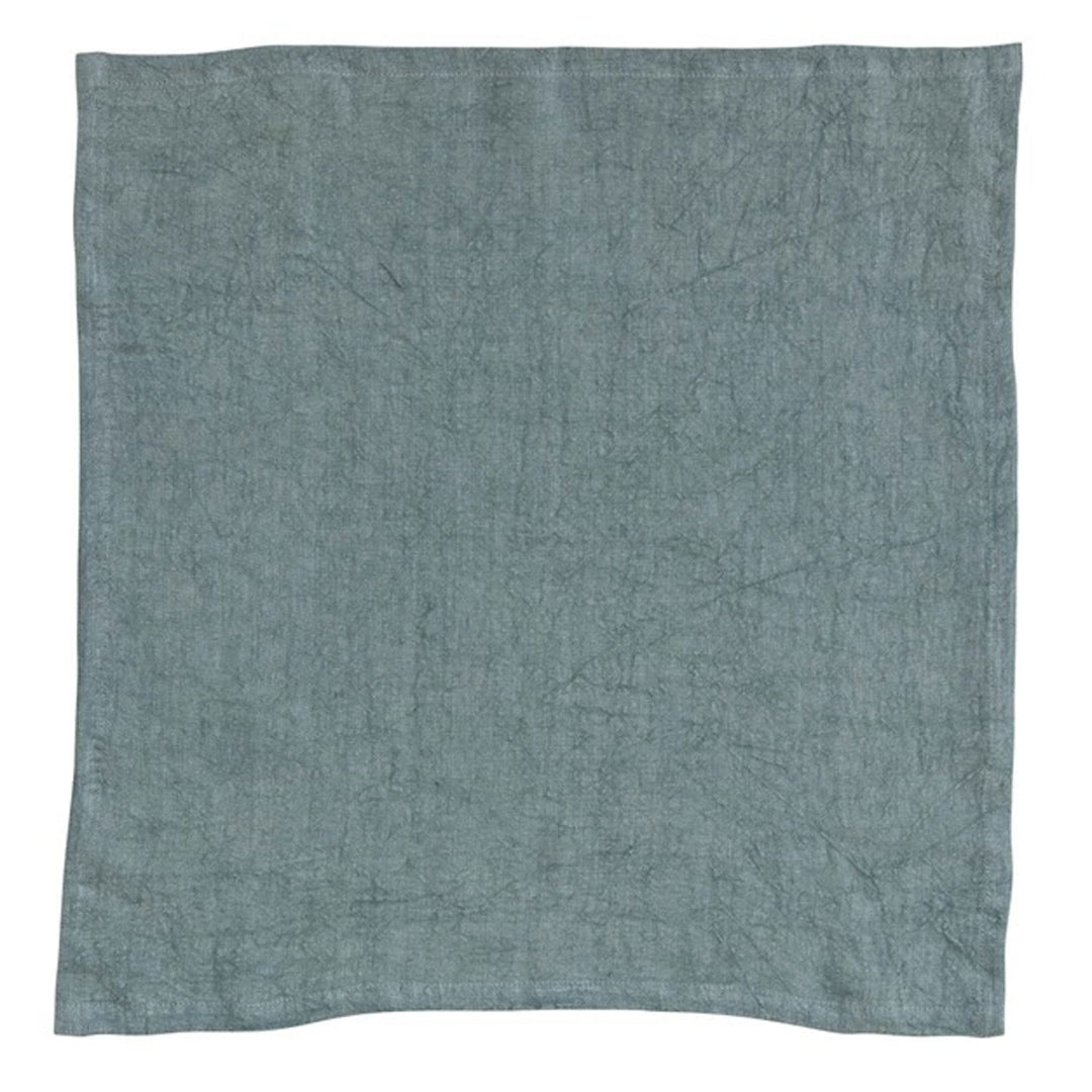 18" Square Stonewashed Linen Napkins S/4