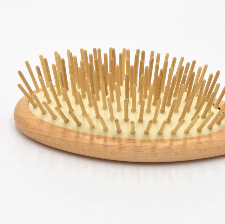 Hair Brush Wood Pins