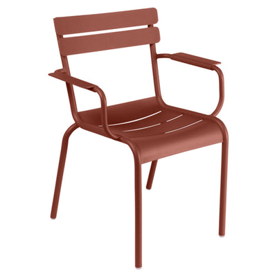 Luxembourg Outdoor Armchair in Red Ochre by Fermob 