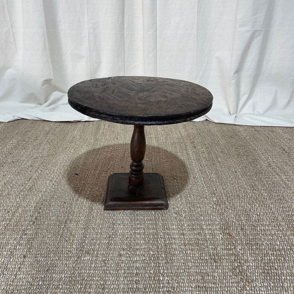 Vintage Guatemala Wooden Round Table