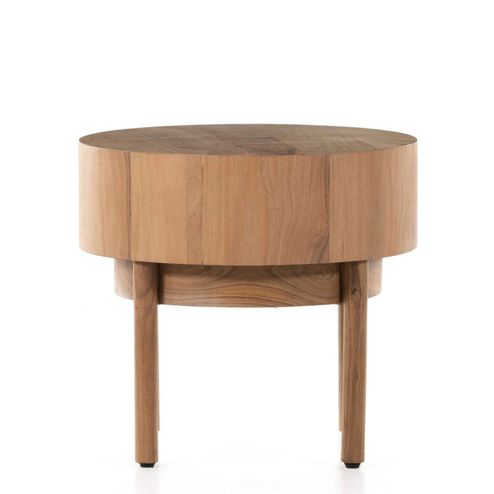 Asher End Table in Natural Acacia Veneer