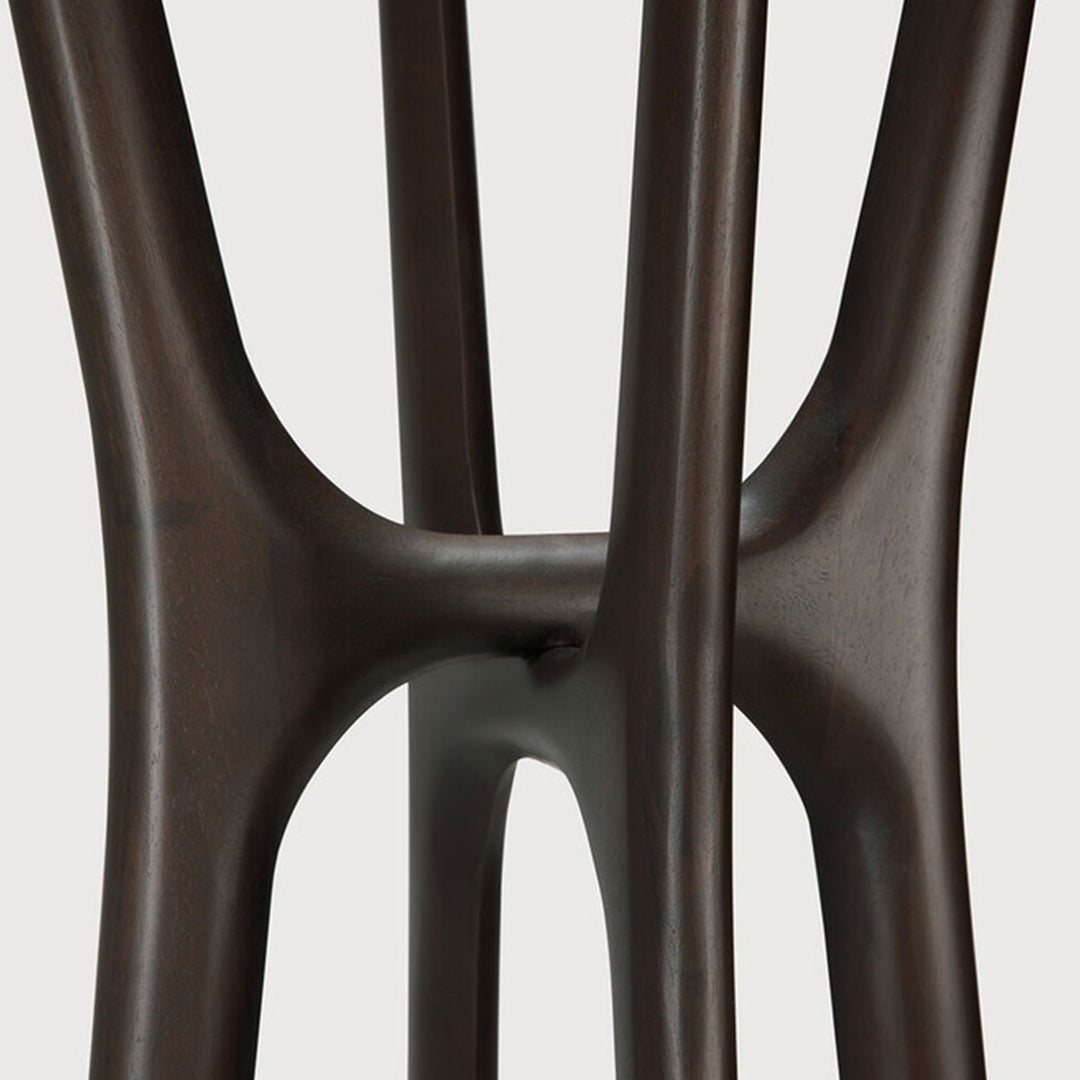 PI Coat Stand in Dark Brown Varnished Mahogany