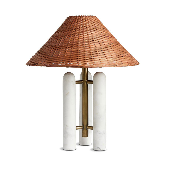 Medici Table Lamp - Brown Rattan