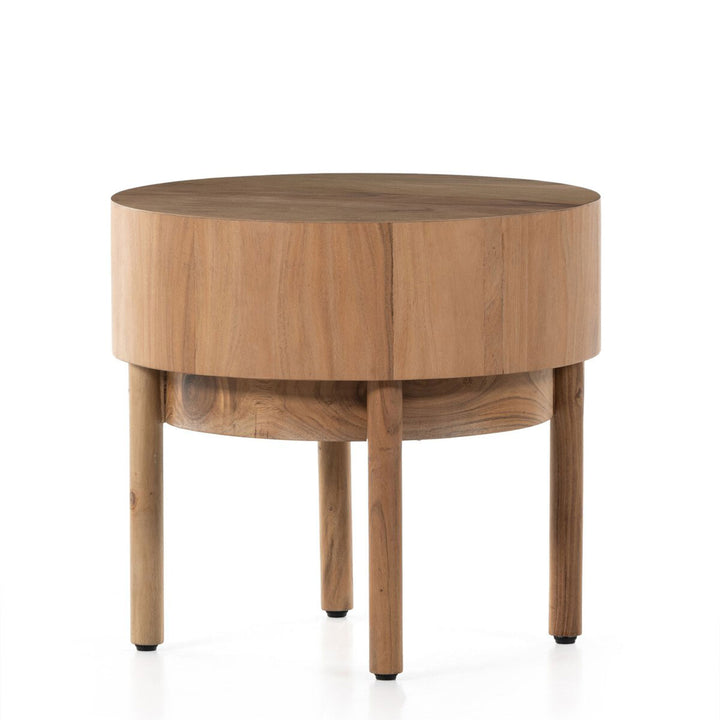 Asher End Table in Natural Acacia Veneer