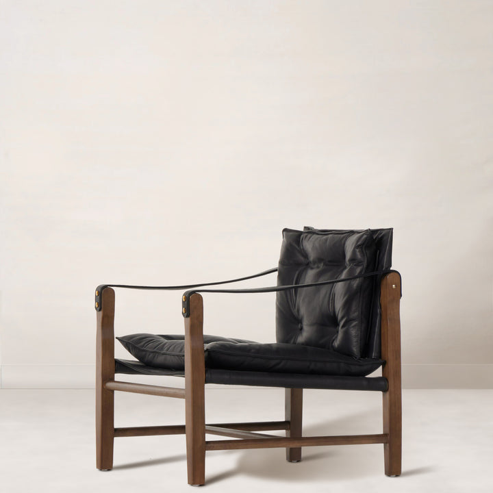 Leon Chair in Heirloom Black Leather