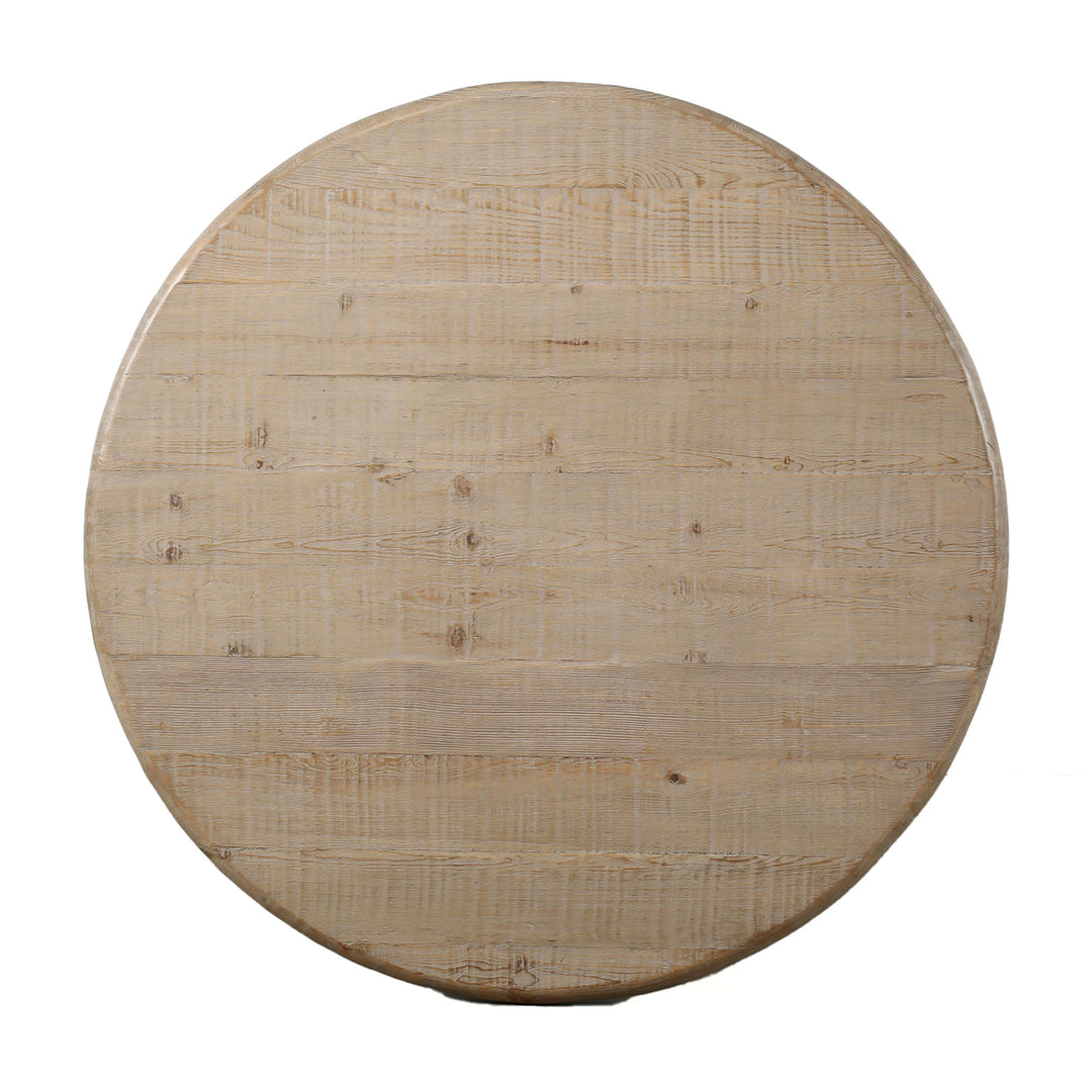 Emy Round Coffee Table Weathered Natural