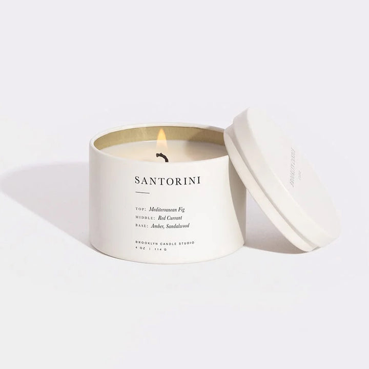 Santorini Travel Candle