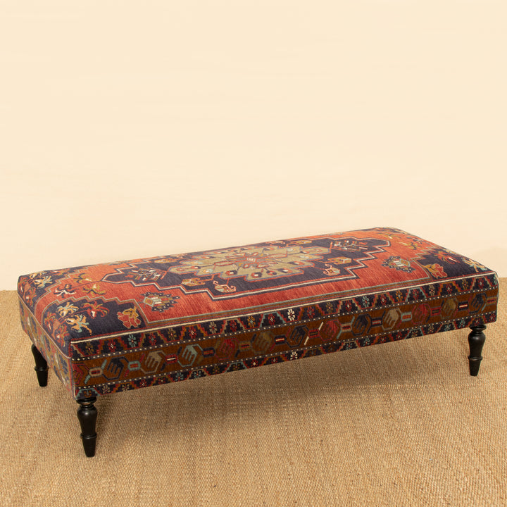 Vintage Rug Ottoman 29x64 (1024-EE)