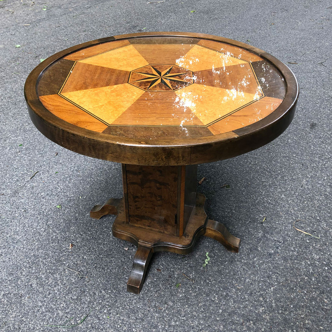 Ca. 1950's European Birch Rootwood Smoking Table