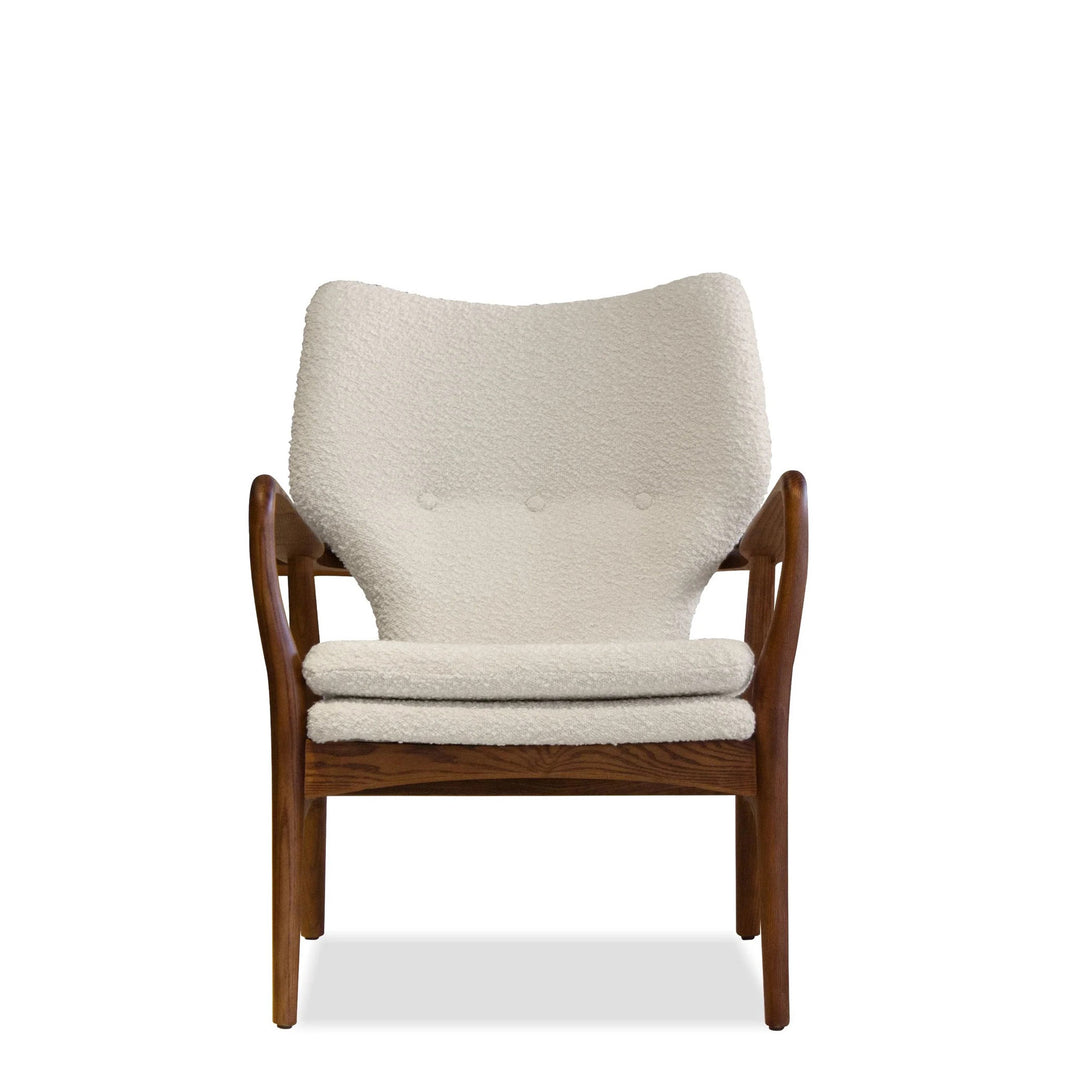 Ileen Lounge Chair In Cream Boucle