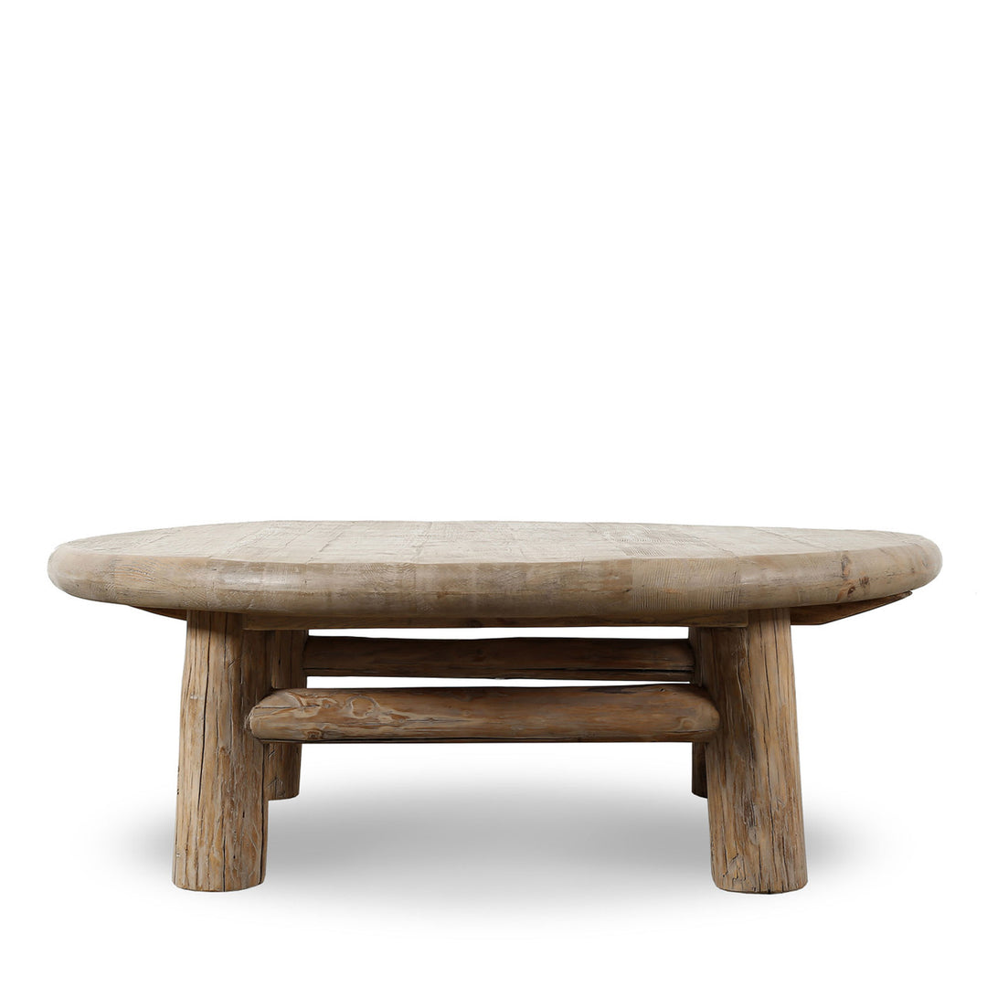 Emy Round Coffee Table Weathered Natural