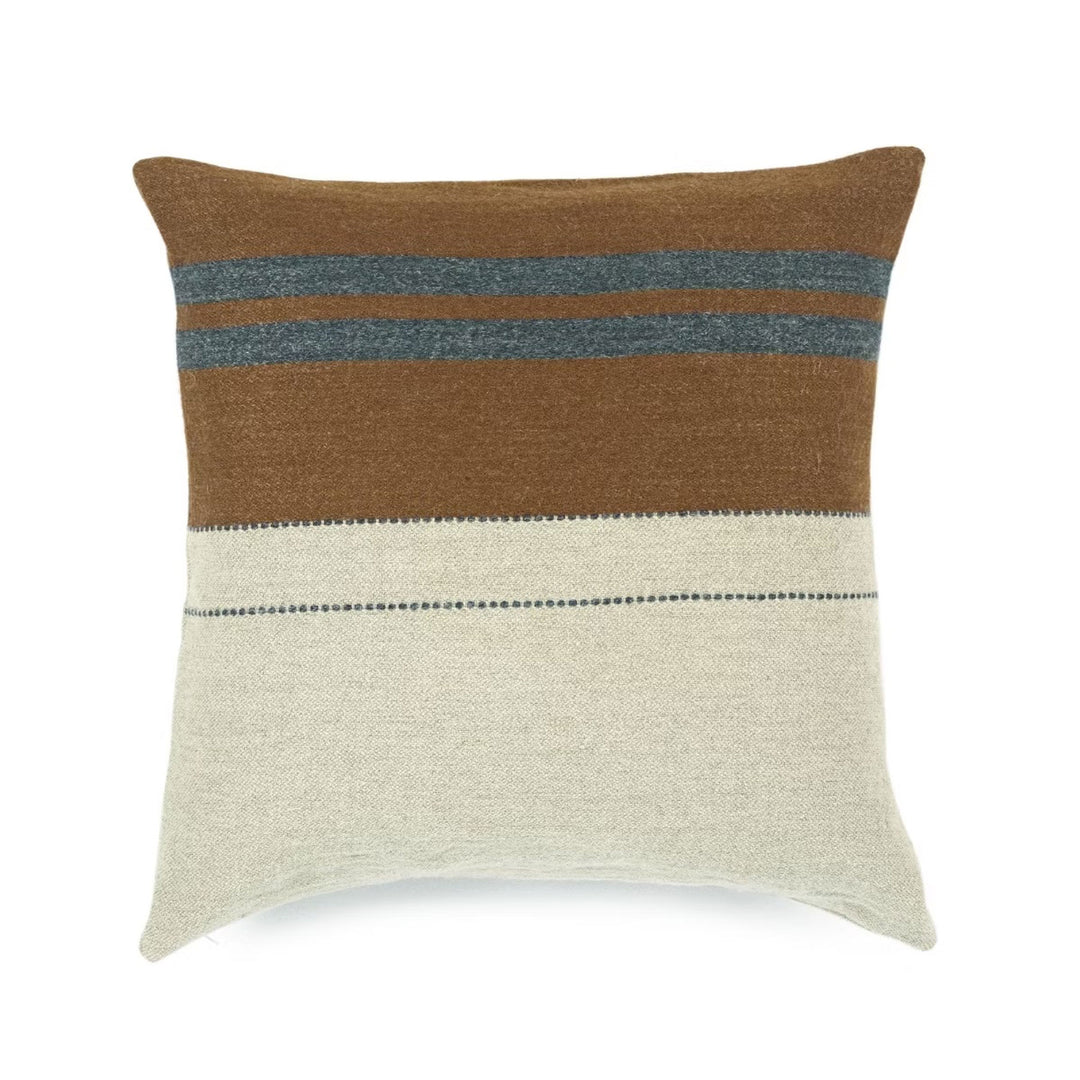 The Highland Stripe Pillow Cover in Smoke 25x25