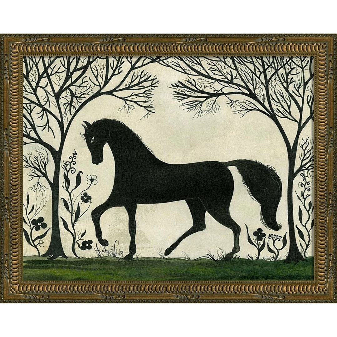 Animal Silhouette Horse Facing Left Small