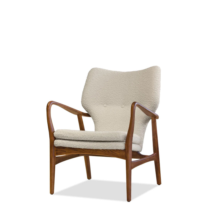 Ileen Lounge Chair In Cream Boucle