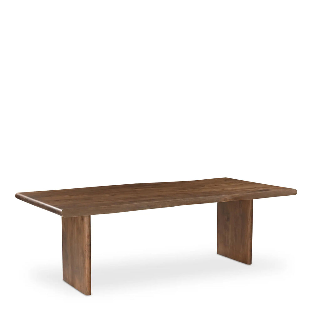 Lydia Large Dining Table in Brown Acacia Wood (98")