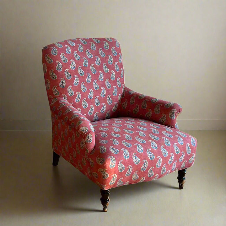 Alma Chair Upholstered in Gigi Poppy By Cisco Home