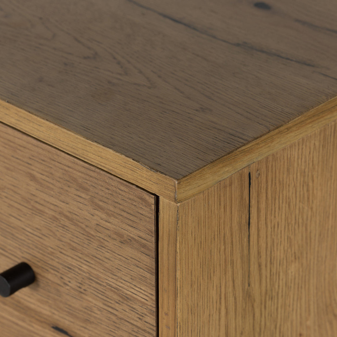 Eagan Nightstand in Amber Oak Resin