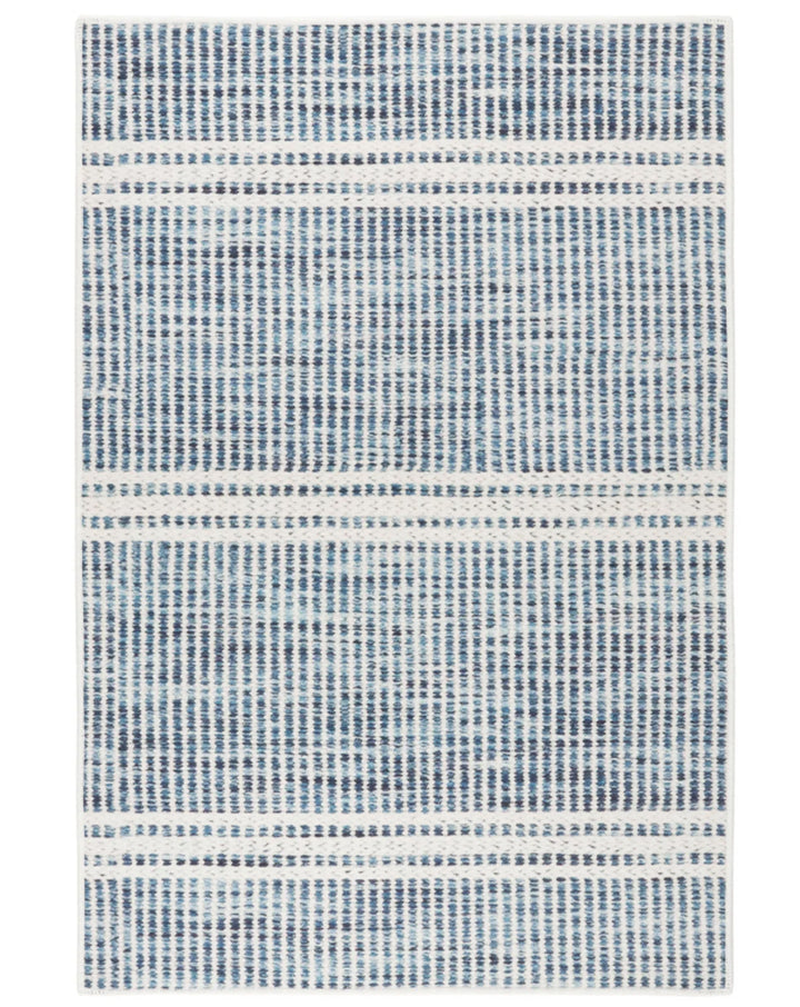 Malta Blue Machine Washable Rug 2.5x8