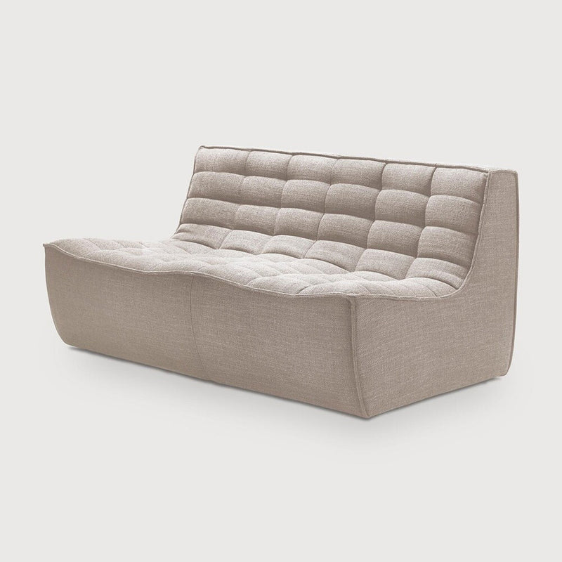 N701 Beige Two Seater Sofa by Ethnicraft 