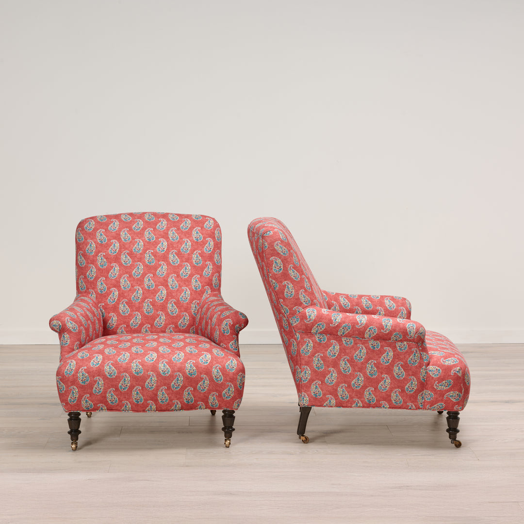 Alma Chair Upholstered in Gigi Poppy