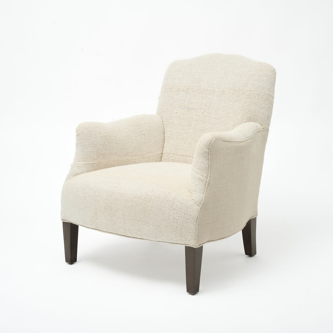 Remi Chair in One of a Kind Hemp Rug By Cisco Home