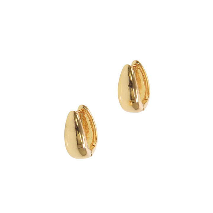 Gold Mini Droplet Hoop Earring