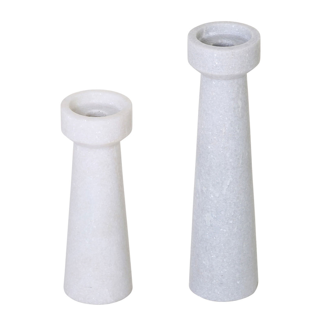 Felipa Candle Stand - White -  SET OF 2