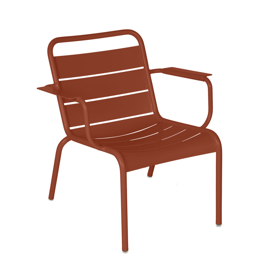 Fermob Luxembourg Outdoor Low Chair in Red Ochre